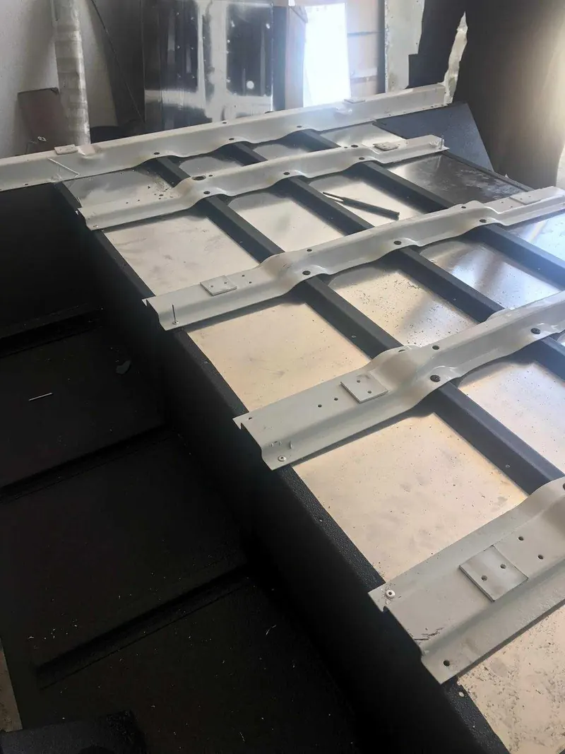 New floor panel after the rebuild